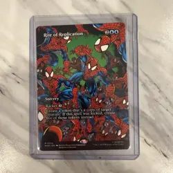 MTG MARVEL'S SPIDER-MAN RITE OF REPLICATION MYTHIC BORDERLESS NON-FOIL - Image 1