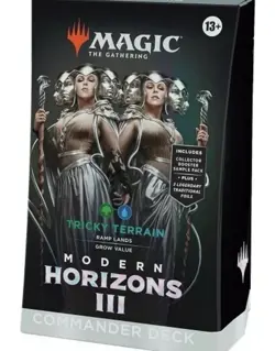 MTG Modern Horizons 3 Commander Deck Tricky Terrain Sealed - Image 1