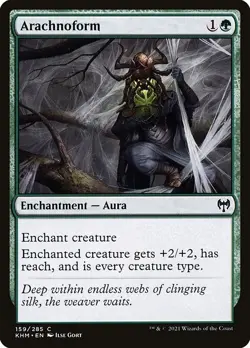 (1x FOIL) ARACHNOFORM - Kaldheim - MTG Magic the Gathering Card - Image 1