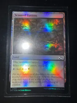 MTG - Scoured Barrens (Foil) - Aetherdrift NM/M Condition - Image 1