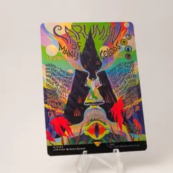 Saruman of many colors Foil Poster Showcase Lord of the Rings MTG - Image 1
