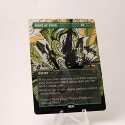 Force of Vigor Outlaws of Thunder Junction: Raised ink Foil MTG - Image 1