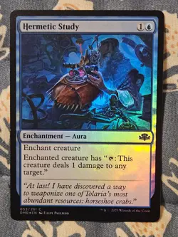 Hermetic Study FOIL (53/520) Dominaria Remastered MTG magic - Image 1