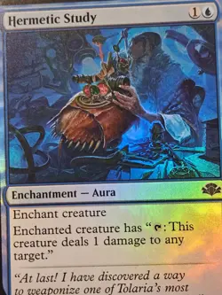 Hermetic Study FOIL (53/520) Dominaria Remastered MTG magic - Image 3