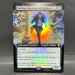2025 MTG MARVEL'S SPIDER-MAN MORLUN DEVOURER OF SPIDERS 0257 EA FOIL (RARE) - Image 1