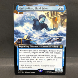 2025 MTG MARVEL'S SPIDER-MAN HYDRO-MAN FLUID FELON 0250 EXTENDED ART (RARE) - Image 1