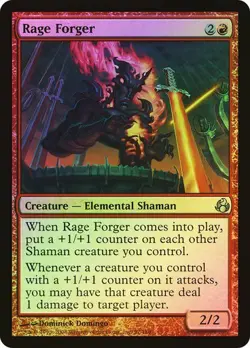 Morningtide MTG Foil Rage Forger Magic - Image 1