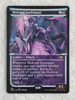 MTG Mukotai Soulripper (Showcase) #381 Kamigawa Neon Dynasty Magic Card Rare NM - Image 1