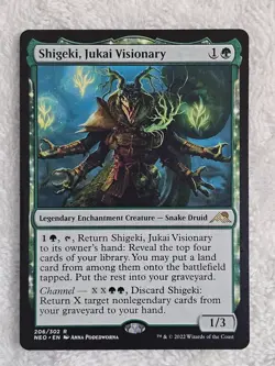 MTG Shigeki, Jukai Visionary #206 Kamigawa Neon Dynasty Magic Card Rare NM - Image 1