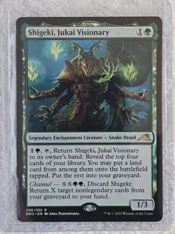 MTG Shigeki, Jukai Visionary #206 Kamigawa Neon Dynasty Magic Card Rare NM - Image 5