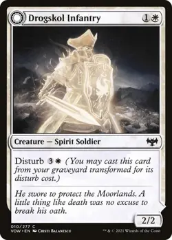 Drogskol Infantry Drogskol Armaments #010/277 MTG Innistrad: Crimson Vow VOW x4 - Image 1
