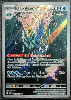 Clawitzer 141/132 English Pokemon Mega Evolution Full Art Minty Fresh - Image 1