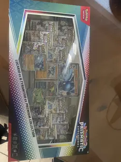 Pokemon TCG Prismatic Evolutions Lucario Ex + Tyranitar Ex Premium Collection - Image 1
