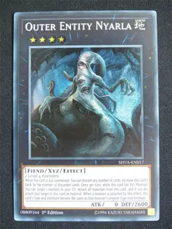 Outer Entity Nyarla SHVA Secret Rare - 1st ed Yugioh Card #4ZS - Image 1