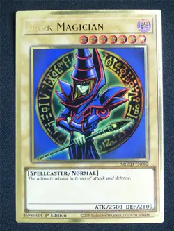 Dark Magician MGED Gold Rare - 1st ed Yugioh Card #4ZP - Image 1