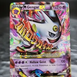 M Gengar EX XY166 Full Art 2016 Pokemon TCG Card Black Star Promo Holo MP ⭐ - Image 2