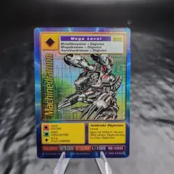 Machinedramon Bo-55 Holo Foil Rare Digimon Card Bandai 1999 Mega Level LP 👾 - Image 1