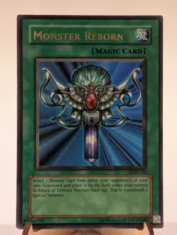 Monster Reborn (Magic) LOB-118 Unlimited Edition Ultra Rare Yu-Gi-Oh Card - Image 1