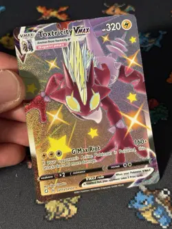 Pokemon Cards Toxtricity VMAX SV113/SV122 Shiny Full Art Shining Fates - (NM) - Image 2