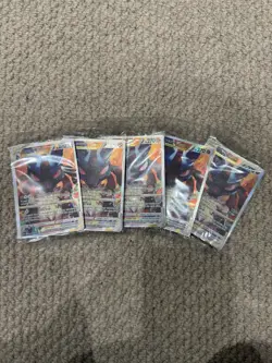 Pokemon TCG Crown Zenith Lucario VSTAR Promo Card SWSH291 Sealed X5 - Image 1