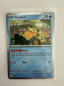 Psyduck Pokemon Trading Card Basic Holo Rare #007 Promo - Image 1