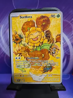 Sunflora Flower Pokemon x Van Gogh Black Star Promo ACG Art Card - NM - Image 1