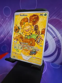 Sunflora Flower Pokemon x Van Gogh Black Star Promo ACG Art Card - NM - Image 3