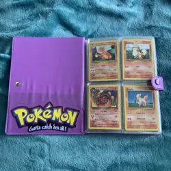 Old Vintage Wotc Pokemon Tcg Binder Bundle Joblot X138 Cards No Duplicates - Image 4