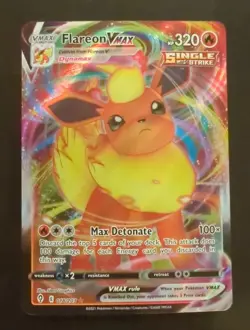 🔥 Flareon VMAX Evolving Skies Pokemon TCG Foil card NM 18 Ultra Rare 018/203🌟 - Image 1