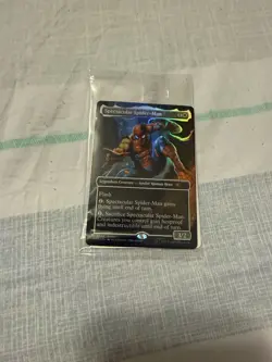 Magic The Gathering MTG Marvel Legends Spectacular Spider-Man Promo Card Sealed - Image 1