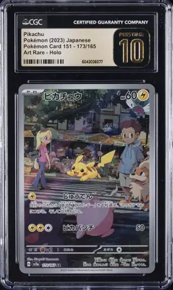 2023 POKEMON POKEMON CARD 151 - ART RARE - HOLO - JPN PIKACHU CGC 10 PRISTINE - Image 1