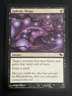 1x Aphotic Wisps (55) Shadowmoor LP Magic the Gathering x1 MKE - Image 1
