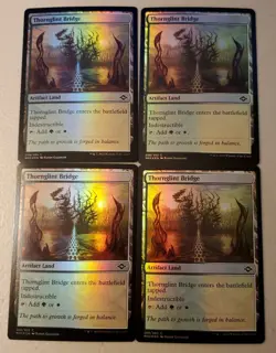 Mtg 4x Thornglint Bridge MH2 Foil 258/303 Near Mint - Image 1