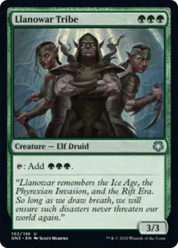 MTG Llanowar Tribe [Game Night: Free-for-All] Near Mint Magic - Image 1