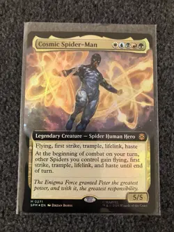 Magic MTG - Cosmic Spider-Man (Extended Art) Foil - Marvel's Spider-Man - Image 1