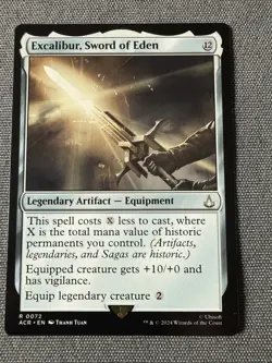 Excalibur, Sword of Eden - MTG ACR R 0072 Regular NM - Image 1