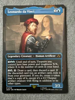 Leonardo da Vinci (Borderless) M Universes Beyond: Assassin's Creed 118 NM - Image 1