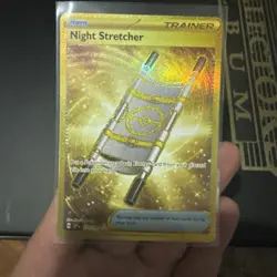 Pokemon TCG Night Stretcher Gold Card 251/191 Surging Sparks Secret Hyper Rare - Image 1