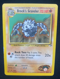Pokemon TCG Brock's Graveler Gym Heroes 40/132 Regular (LP/MP) *READ DESCRIPTION - Image 1