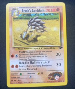 Pokemon TCG Brock’s Sandslash Gym Challenge 36/132 Regular LP. - Image 1