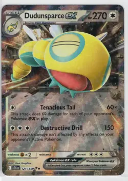 Dudunsparce Ex 121/159 Journey Together Pokemon TCG NEAR MINT English Free Ship - Image 1
