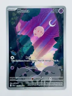 Pokemon TCG - Munna - 116/086 - Illustration Rare - SV: Black Bolt - Near Mint - Image 1