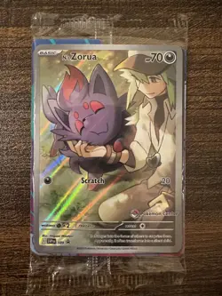 N's Zorua SVP189 Pokemon Center Stamped Promo SVP 189 SEALED Fresh from ETB - Image 1