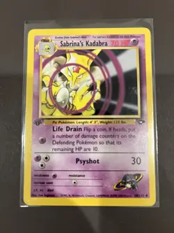 Sabrina’s Kadabra 1st Edition 58/132 - Gym Challenge Pokemon - Image 3