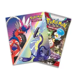 Scarlet & Violet Pokemon TCG Mini Portfolio Binder And Booster Pack - Image 1