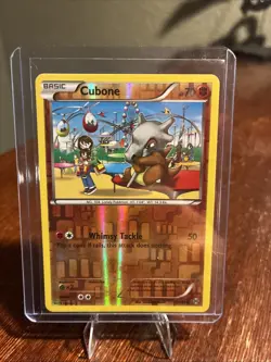 Cubone 77/162 Reverse Holo Pokemon 2015 XY Breakthrough - LP - Image 1