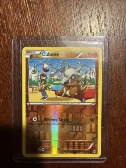 Cubone 77/162 Reverse Holo Pokemon 2015 XY Breakthrough - LP - Image 2