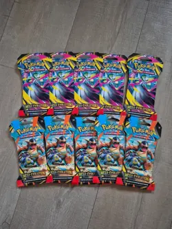 Lot de 10 booster blister pokemon me01 mega evolution neuf scelle fr - Image 1