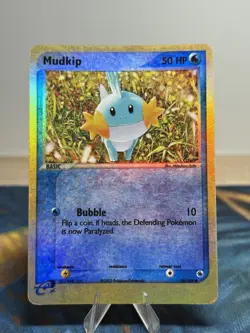 Mudkip 59/109 Reverse Holo Common EX Ruby & Sapphire E Series 2004 Pokemon Card - Image 1