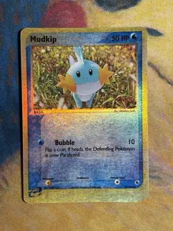 Mudkip 59/109 Reverse Holo Common EX Ruby & Sapphire E Series 2004 Pokemon Card - Image 2